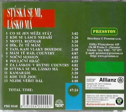 Stýská se mi, lásko má - Josef Zoch mezi Schovankami - CD /bazarové zboží/