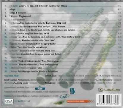 Concerto - Sentimento - Lyrico - Zdeněk Adam - CD /bazarové zboží/