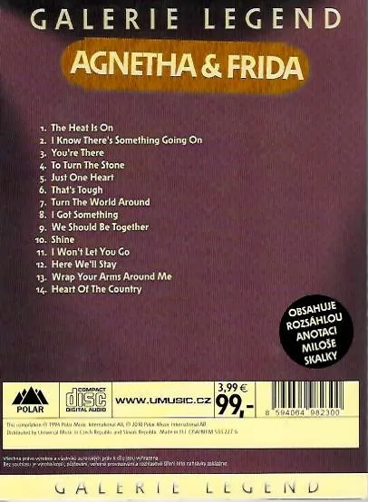 Galerie legend - Agnetha & Frida - Best of - CD /bazarové zboží/