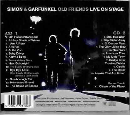 Simon & Garfunkel - Old Friends - Live on Stage - 2 CD /bazarové zboží/