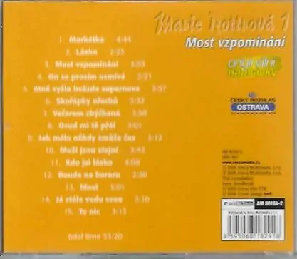 Marie Rottrová 1 - Most vzpomínání - CD