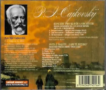 P. I. Čajkovskij - Koncert pro klavír - Svita z baletu Labutí jezero - CD /bazarové zboží/