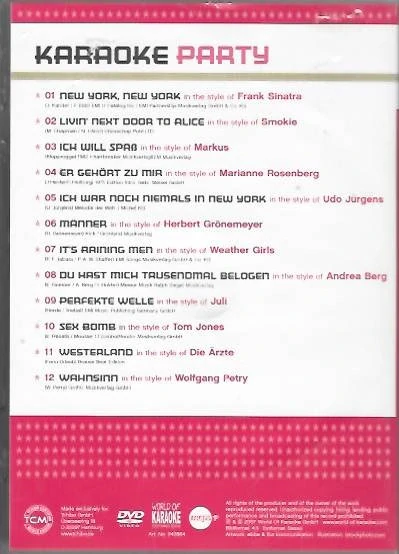 Karaoke Party - DVD plast /bazarové zboží/