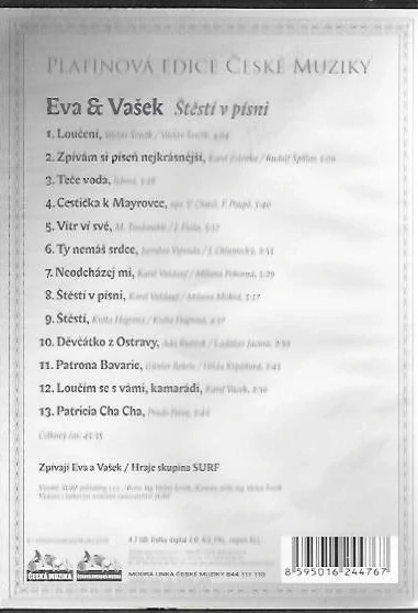 Eva & Vašek - Štěstí v písni - DVD plast /bazarové zboží/