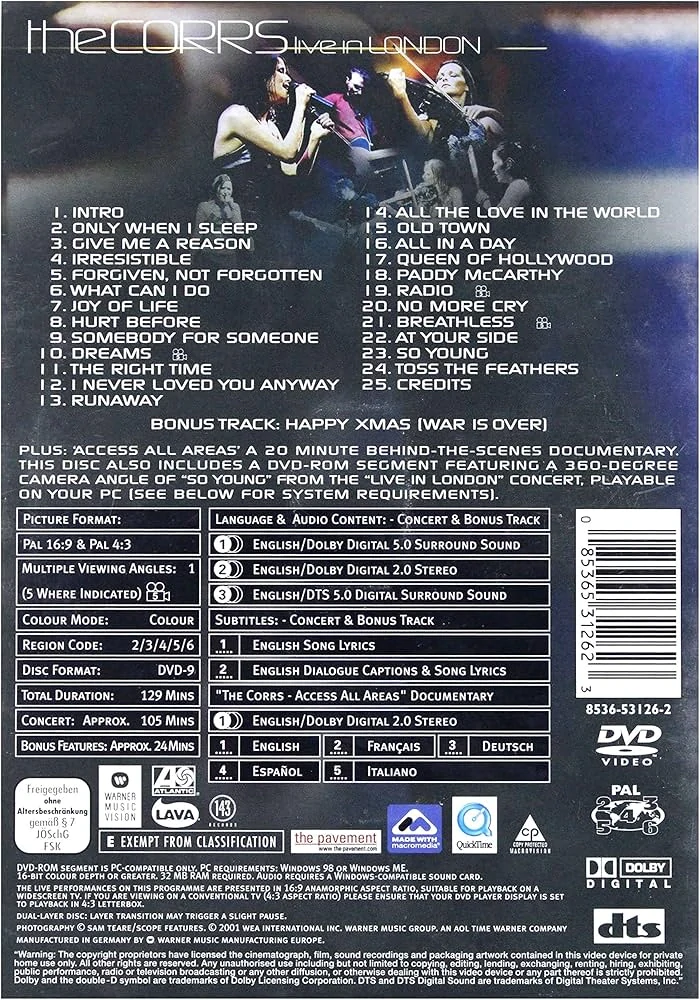 The Coors - Live in London - DVD plast /bazarové zboží/