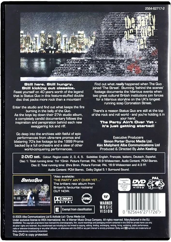 StatusQuo - The party ain´t over yet... 40 years of Status Quo - DVD plast /bazarové zboží/
