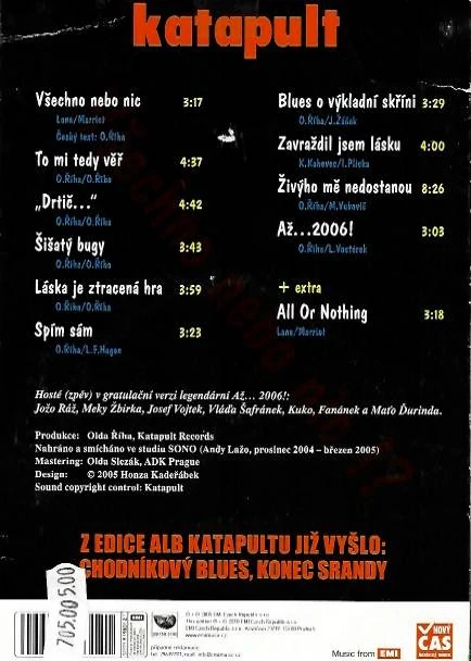 Katapult - Všechno nebo nic !?  - CD papírová pošetka /bazarové zboží/