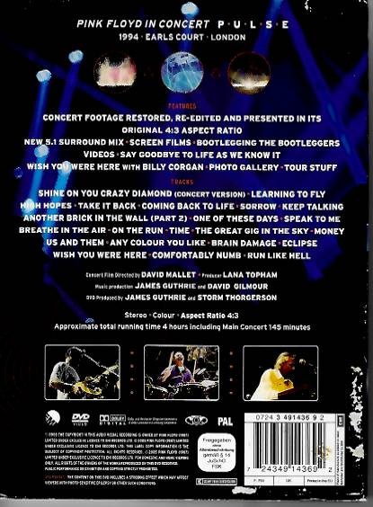 Pink Floyd - Pulse - 2x DVD - digipack /bazarové zboží/