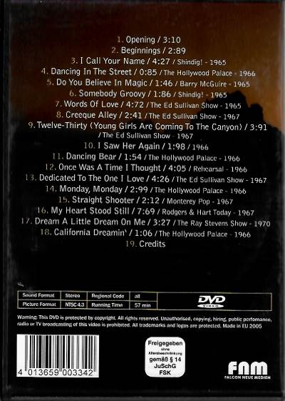 The Mamas & the Papas - California dreamin - DVD plast /bazarové zboží/