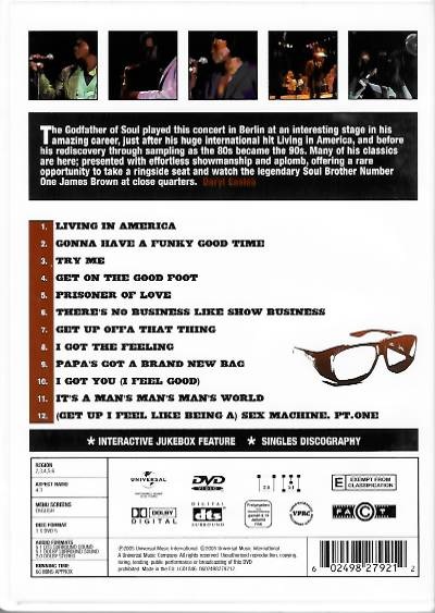 James Brown - Live in Berlin - DVD plast