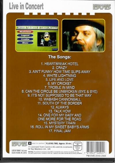 Willie Nelson & Leon Russell in Concert - DVD plast