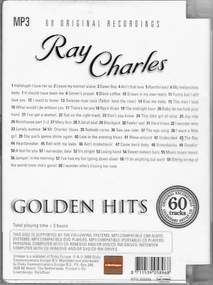 Roy Charles - Golden Hits - DVD plast /bazarové zboží/