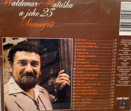 Waldemar Matuška a jeho 23 suvenýrů - CD pošetka /bazarové zboží/