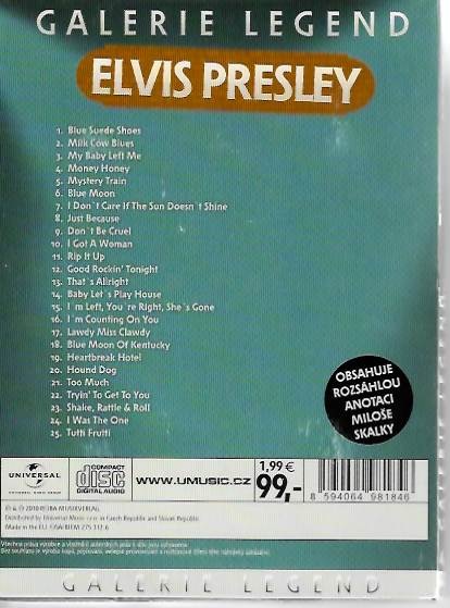 The Best od Elvis Presley - Galerie legend - CD pošetka /bazarové zboží/
