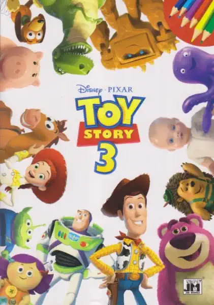 Balíček 3 ks omalovánek A4 ( mix disney, Tron, Toy story)