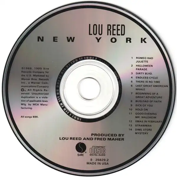 Lou Reed - New York - CD /plast/