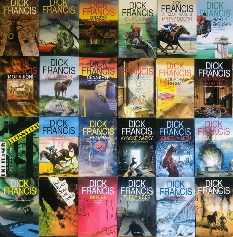 Knižní kolekce Dick Francis - 48x kniha/bazarové zboží/ 