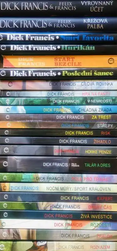Knižní kolekce Dick Francis - 48x kniha/bazarové zboží/ 